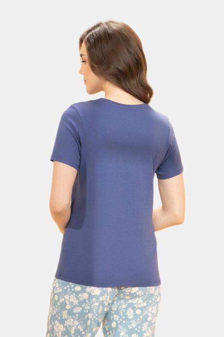 Amante Scoop Neck Sleep Tee - Plant Kindness Print — image 3